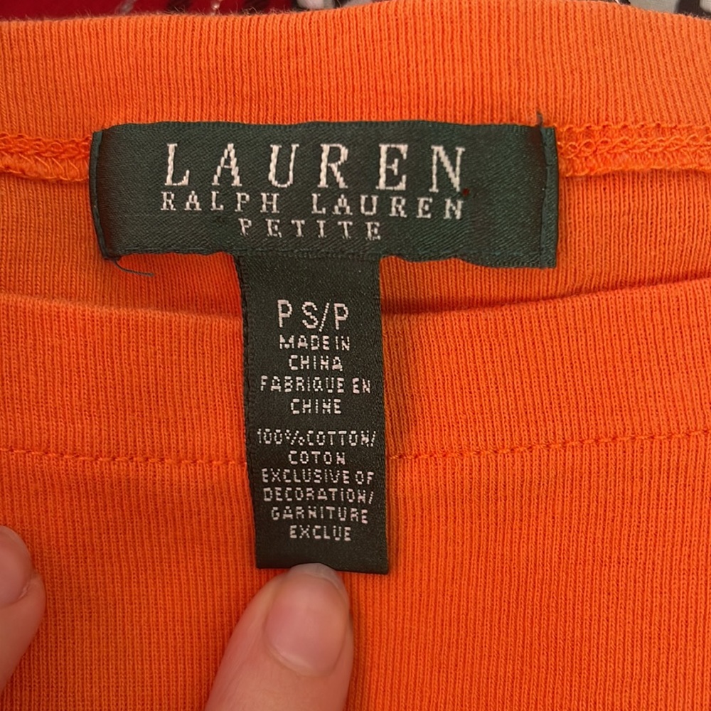 Ralph Lauren Orange Basic T-Shirt - Ps - image 3